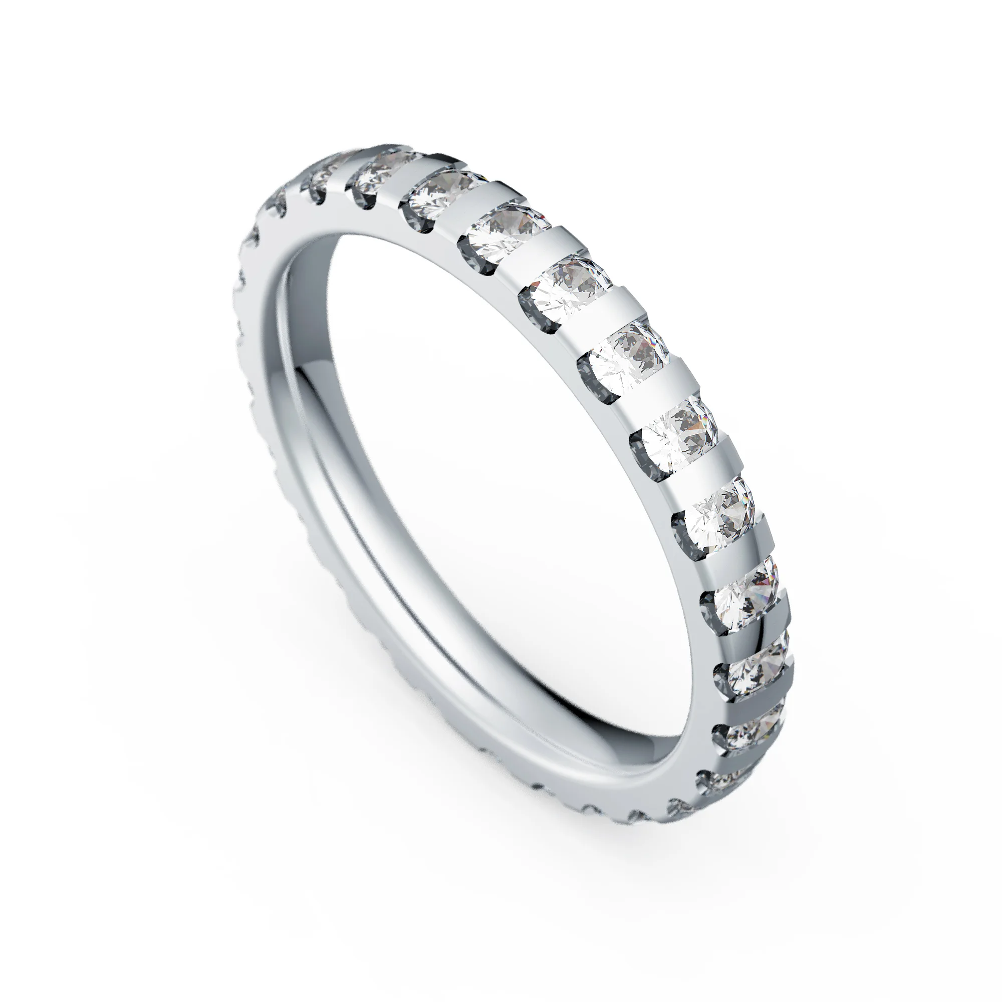 Memoire-Ring Modell A 03 · Weißgold – Memoire I