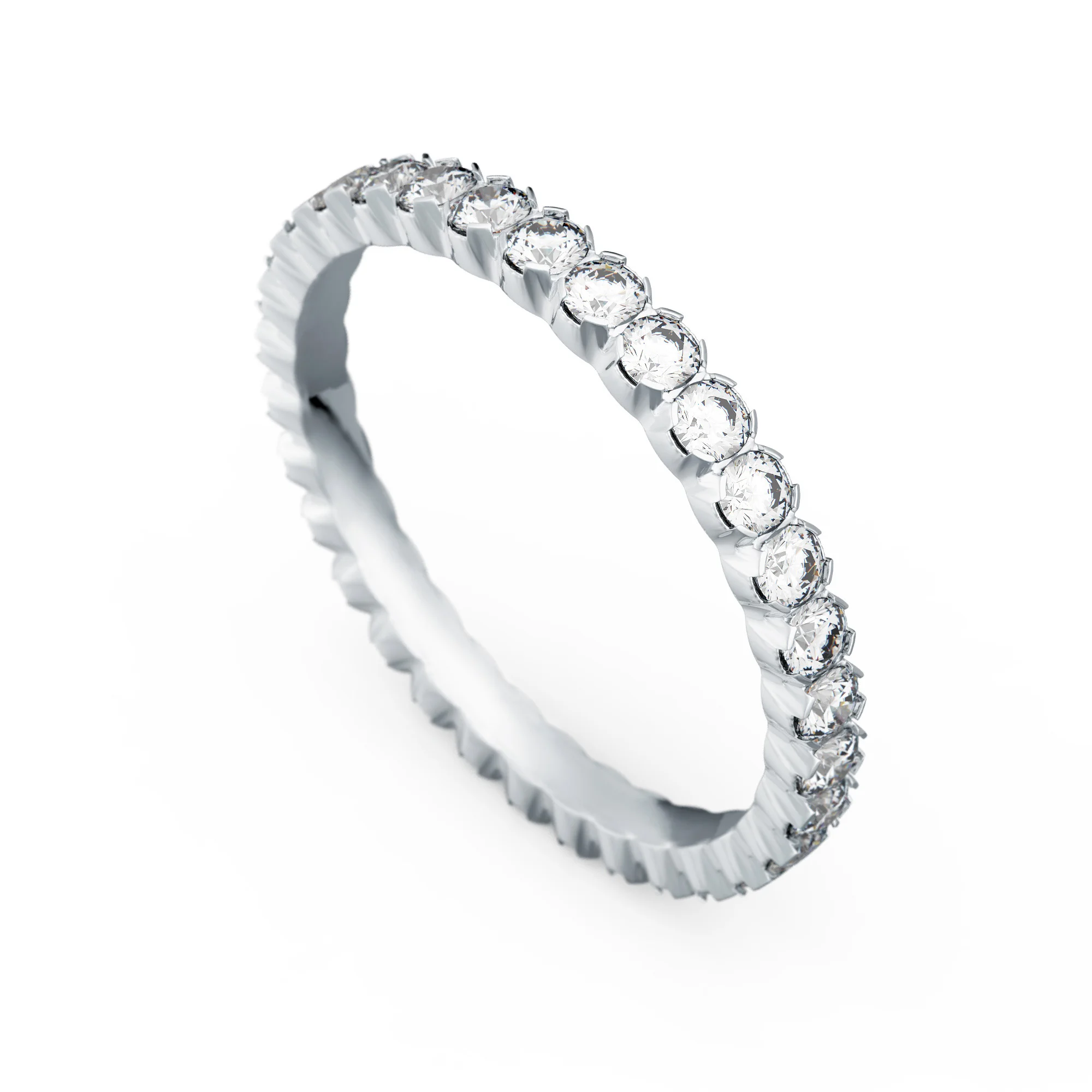 Memoire-Ring Modell A 04 · Weißgold – Memoire I