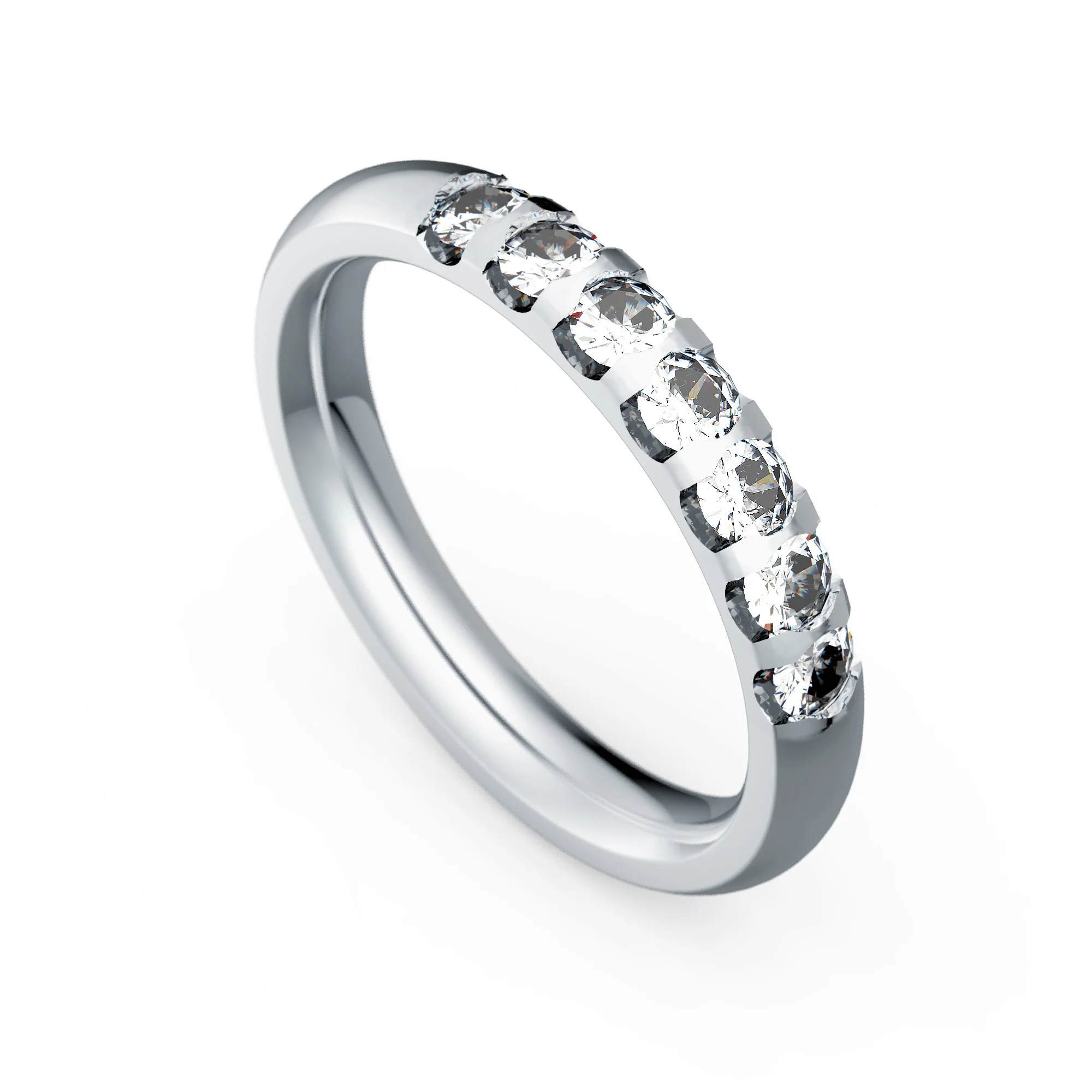 Memoire-Ring Modell A 10 · Weißgold – Memoire II
