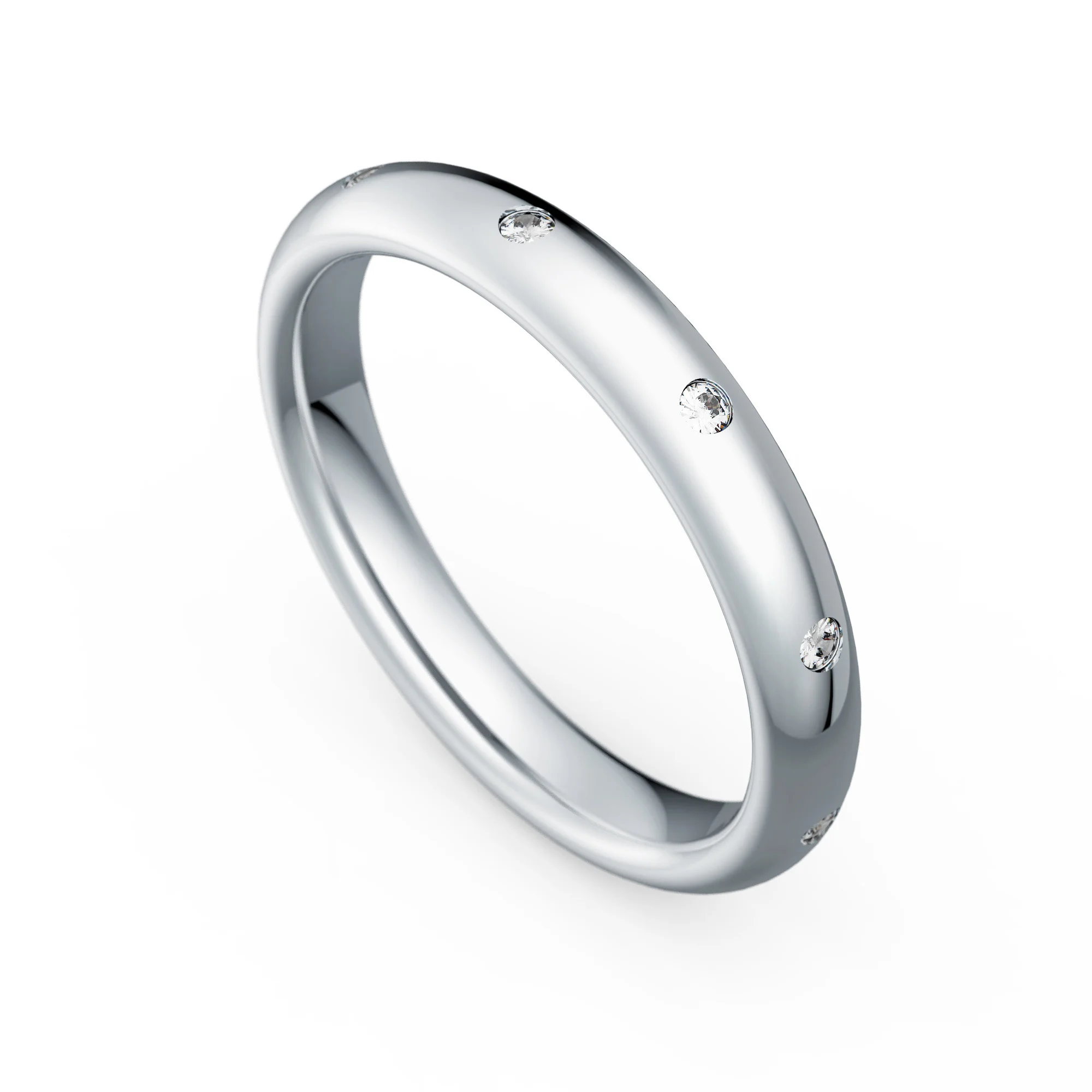 Memoire-Ring Modell A 11 · Weißgold – Memoire II