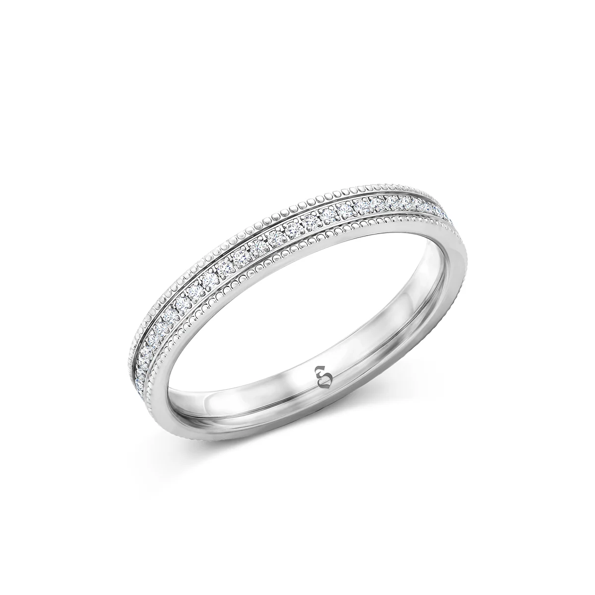 Memoire-Ring Modell A 13 · Weißgold – Memoire II