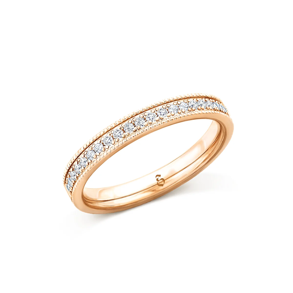 Memoire-Ring Modell A 14 · Roségold – Memoire II