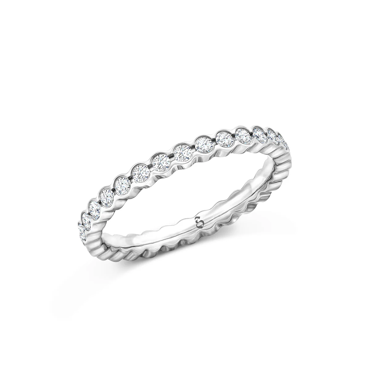 Memoire-Ring Modell A 15 · Weißgold – Memoire II