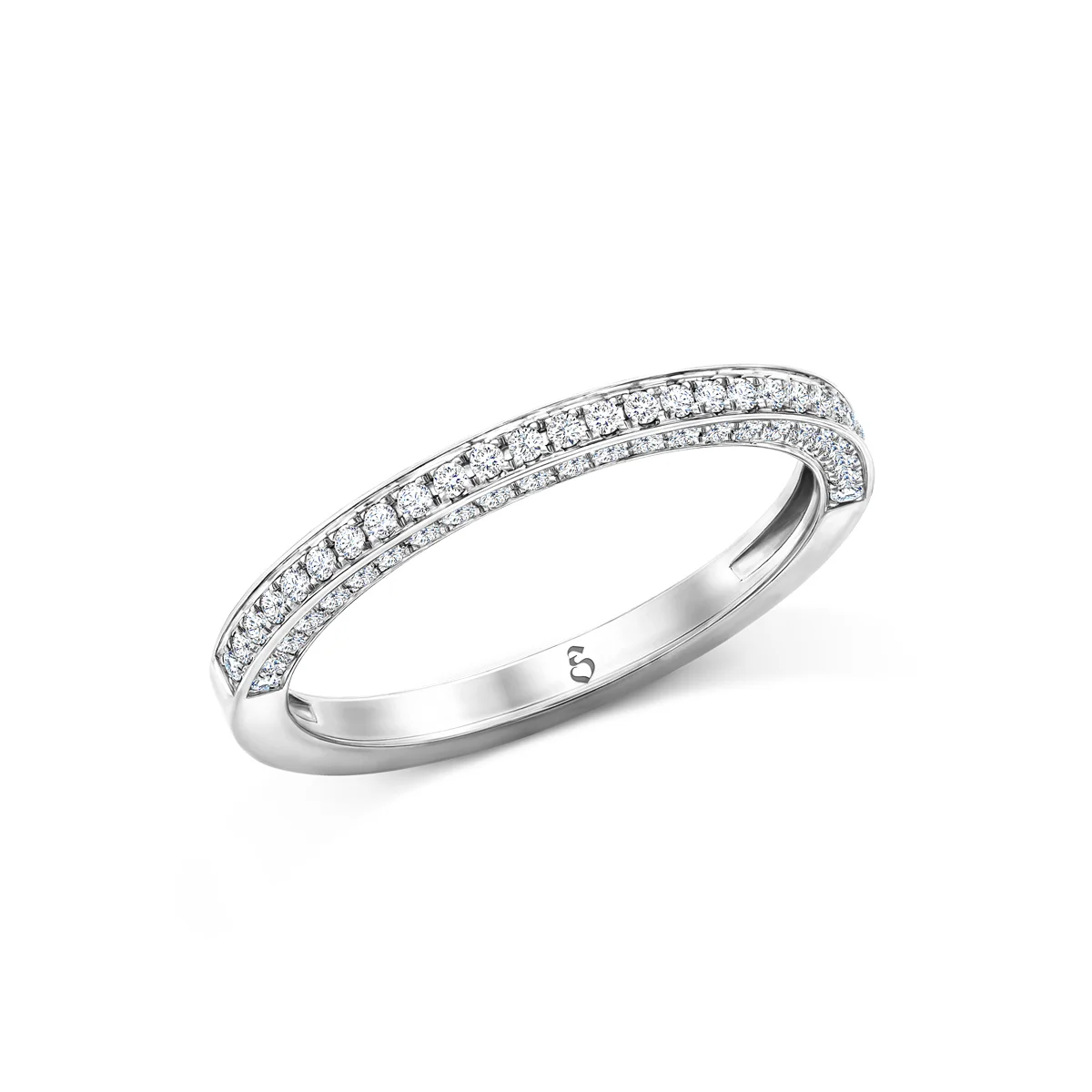Memoire-Ring Modell A 18 · Weißgold – Memoire III